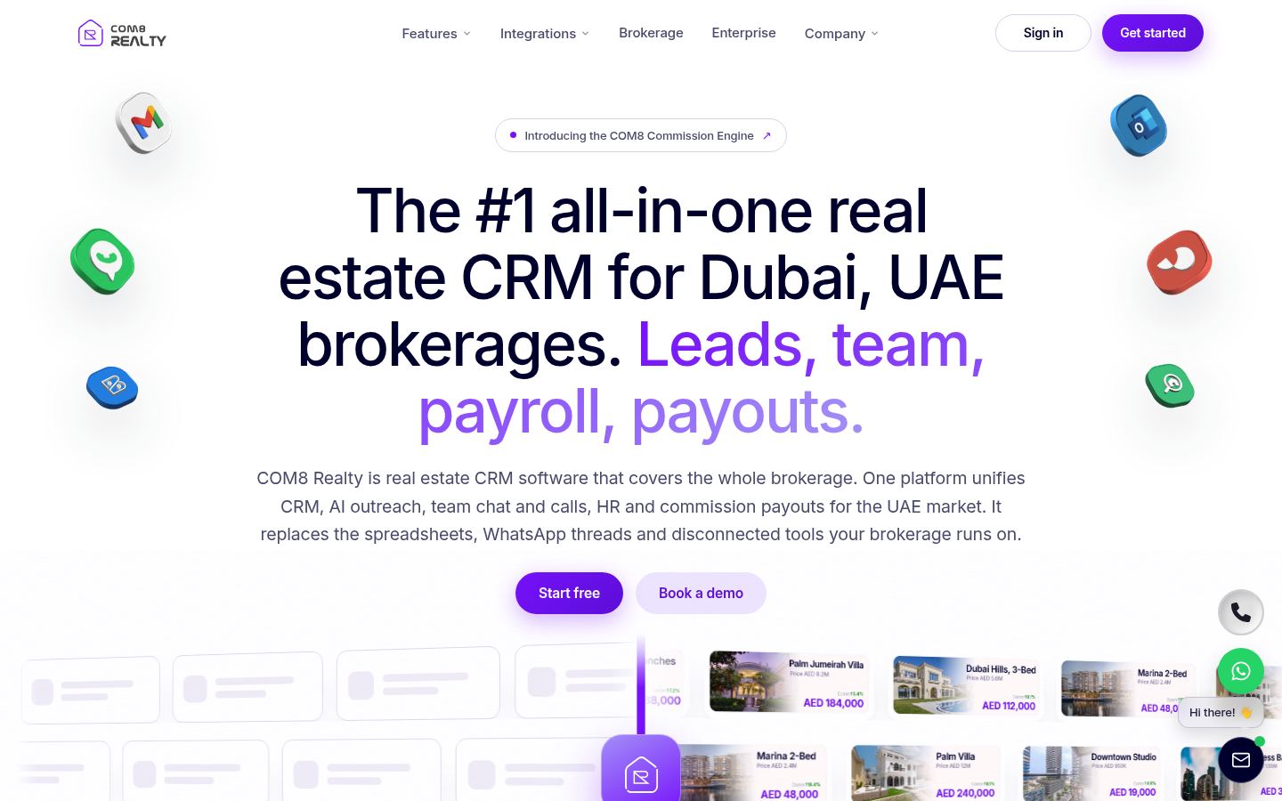 COM8 Realty &middot; HOMEPAGE_SCREENSHOT