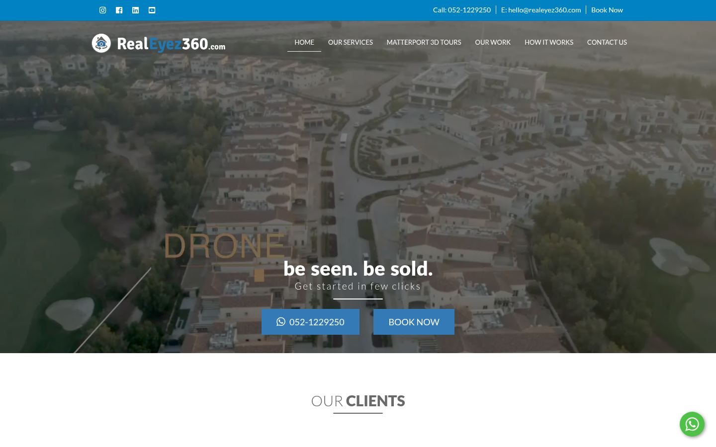 RealEyez360 &middot; HOMEPAGE_SCREENSHOT