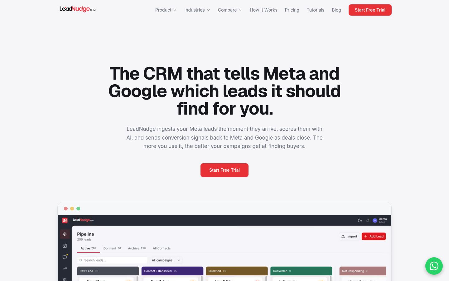LeadNudge &middot; HOMEPAGE_SCREENSHOT