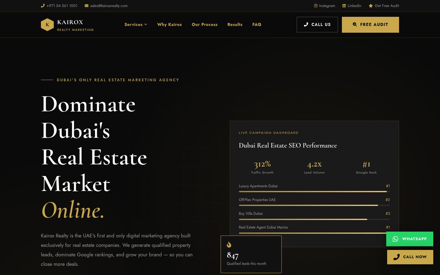 Kairox Realty &middot; HOMEPAGE_SCREENSHOT