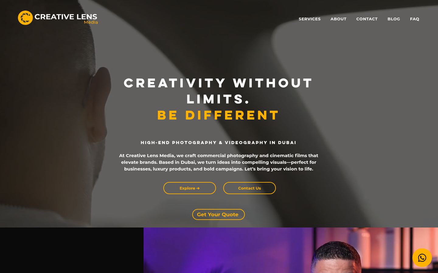 Creative Lens Media &middot; HOMEPAGE_SCREENSHOT
