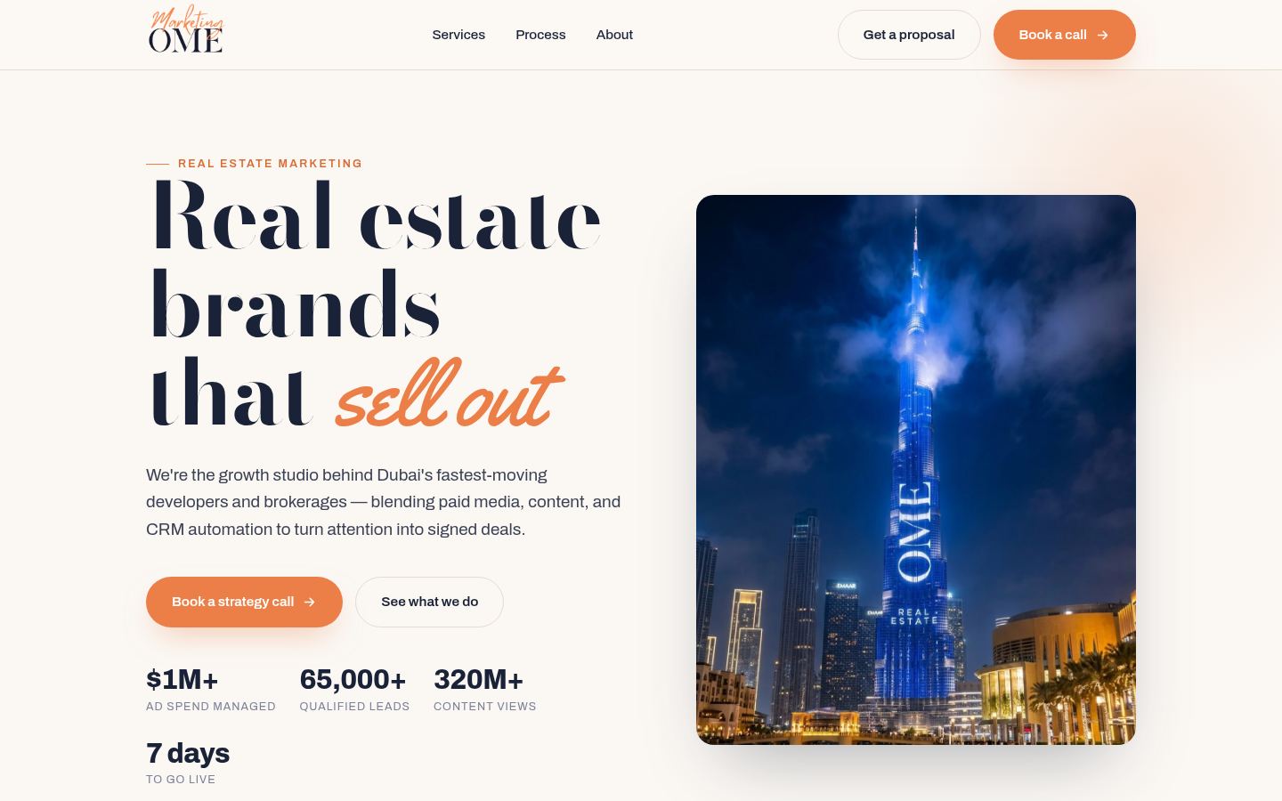 OME Marketing &middot; HOMEPAGE_SCREENSHOT
