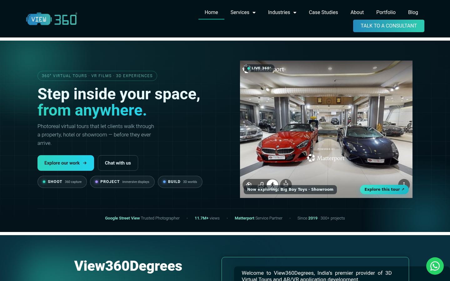 View360Degrees &middot; HOMEPAGE_SCREENSHOT