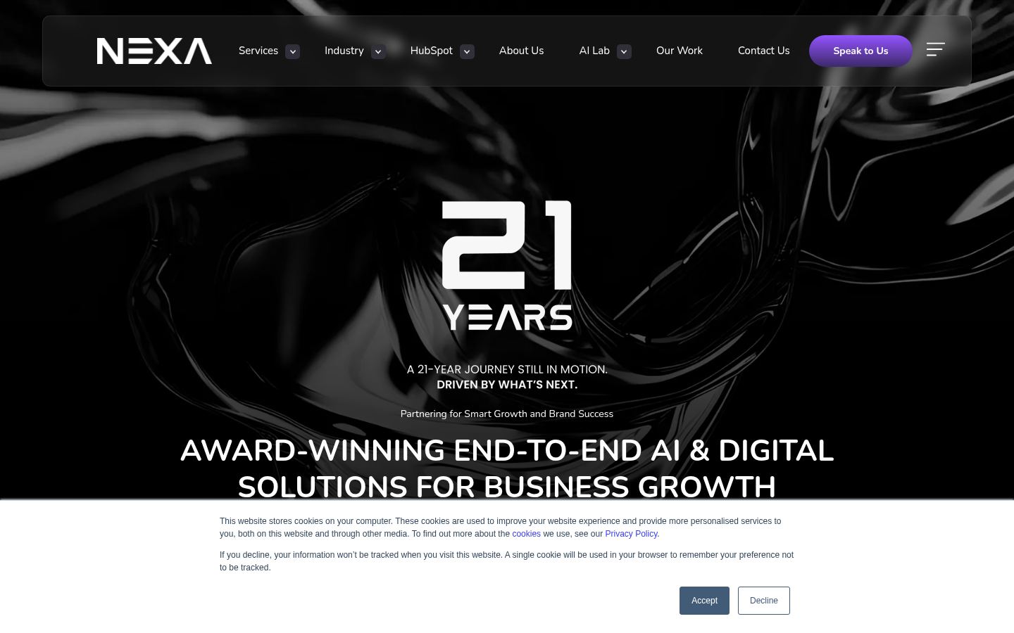 NEXA &middot; HOMEPAGE_SCREENSHOT