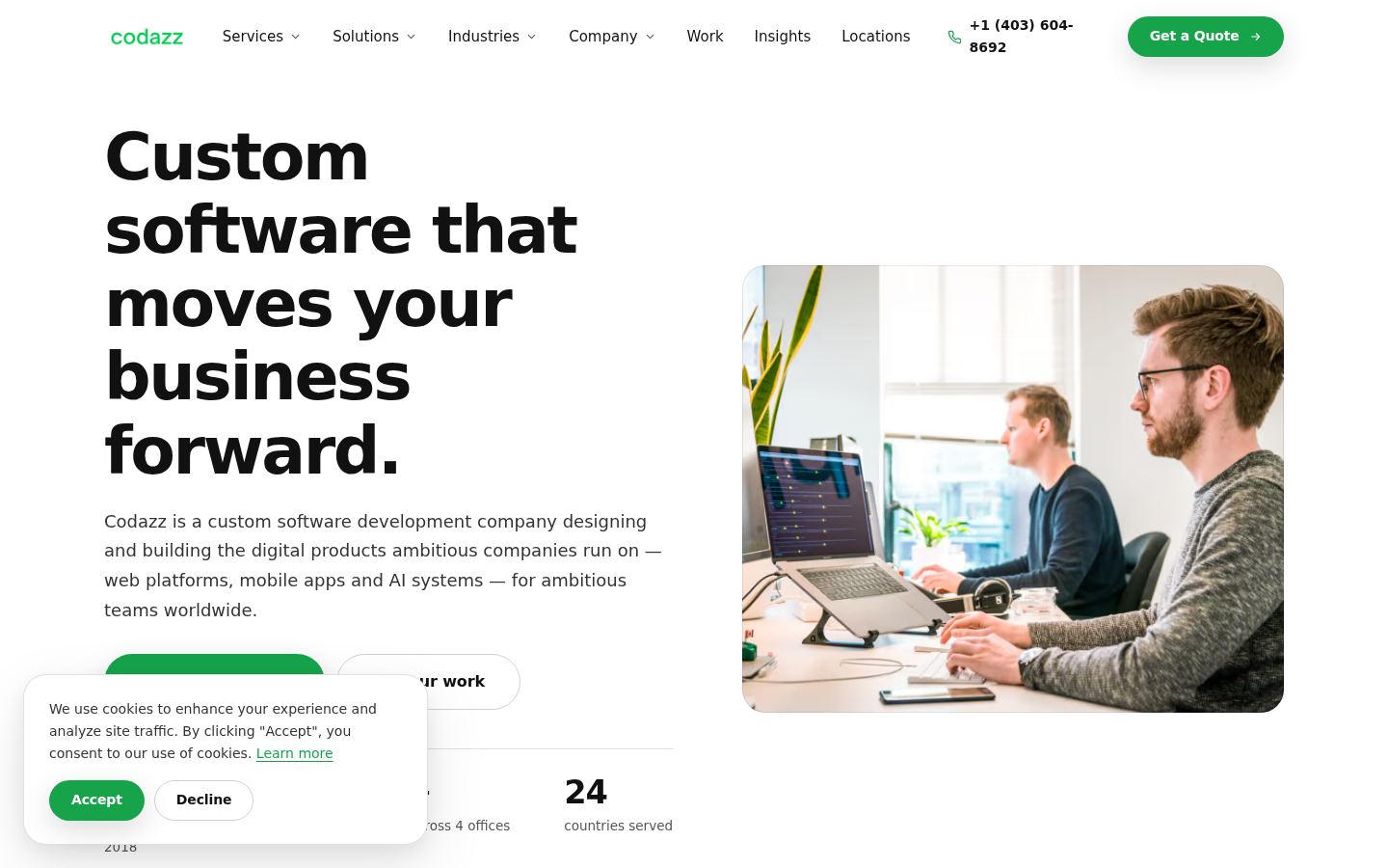 Codazz &middot; HOMEPAGE_SCREENSHOT